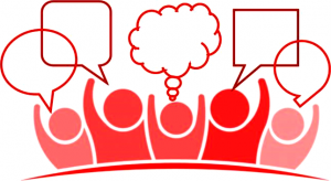 image to portray people working together,