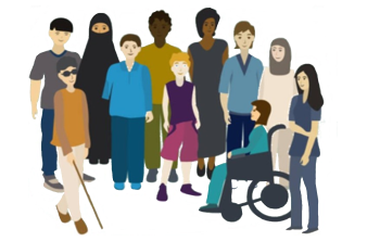 Image to show diversity of people that disability services NZ work with